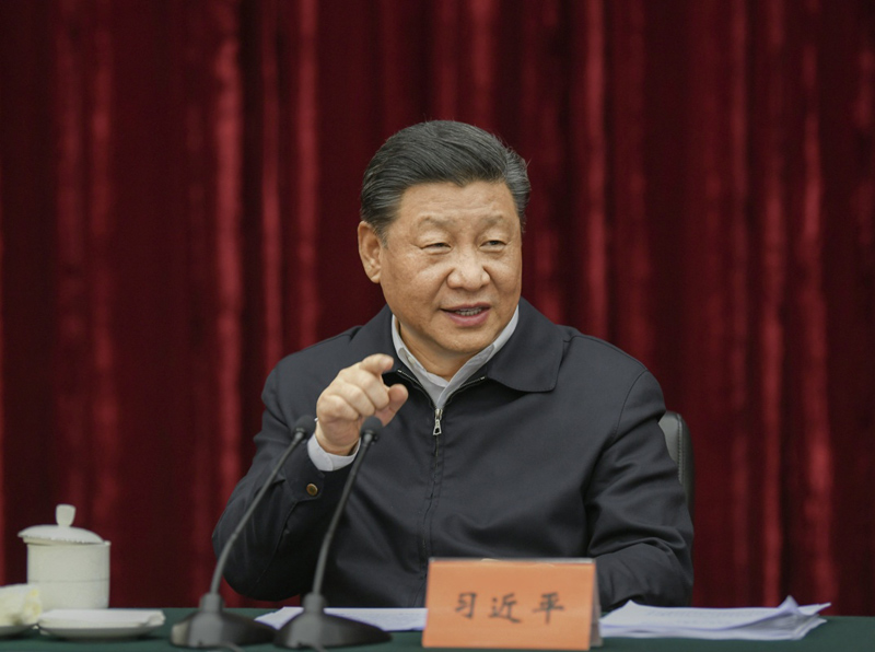 2019年4月15日至17日，中共中央總書記、國(guó)家主席、中央軍委主席習(xí)近平在重慶考察，并主持召開解決“兩不愁三保障”突出問(wèn)題座談會(huì)。這是4月16日下午，習(xí)近平主持召開解決“兩不愁三保障”突出問(wèn)題座談會(huì)并發(fā)表重要講話。新華社記者 謝環(huán)馳 攝